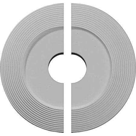 Ekena Millwork Adonis Ceiling Medallion, Two Piece (Fits Canopies up to 10 1/4"), 16 1/8"OD x 3 5/8"ID x 1"P CM16AD2
